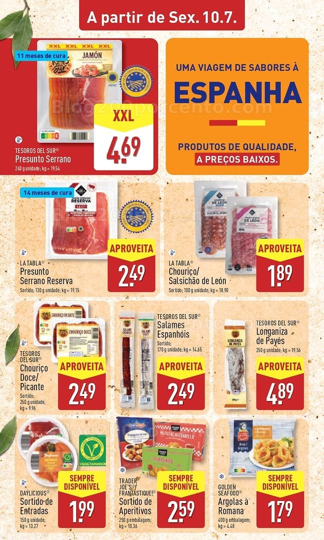 Antevisão Folheto ALDI Promoções de 6 a 12 julho